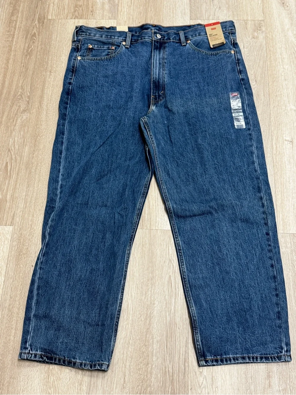 Levi’s 550 Relaxed Fit Jeans Mens 44x30 Dark Denim Tapered Leg Classic R TAB